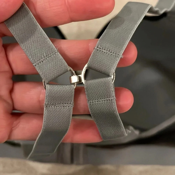 All You by Lively Bra Gray Black No Wire Wireless Mesh 36DD Comfortable Bra - Picture 7 of 11